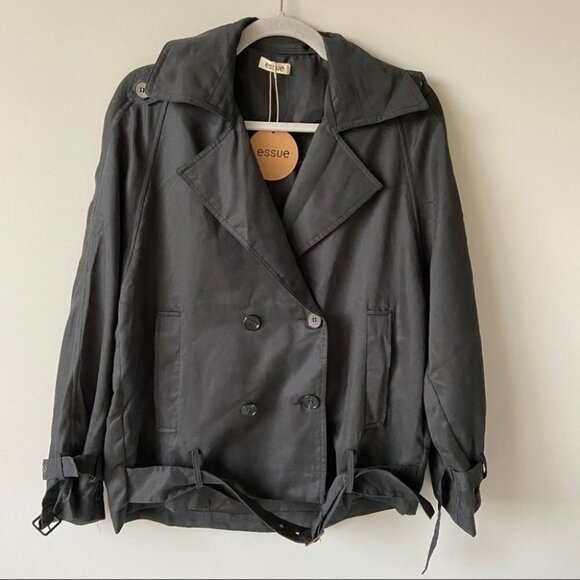 NWT Essue Woven Belted Jacket - Picture 2 of 11